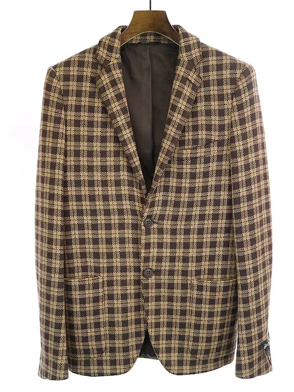 FENDI フェンディ 18AW GIACCA SMALL CHECK 2B TAILORED JACKET