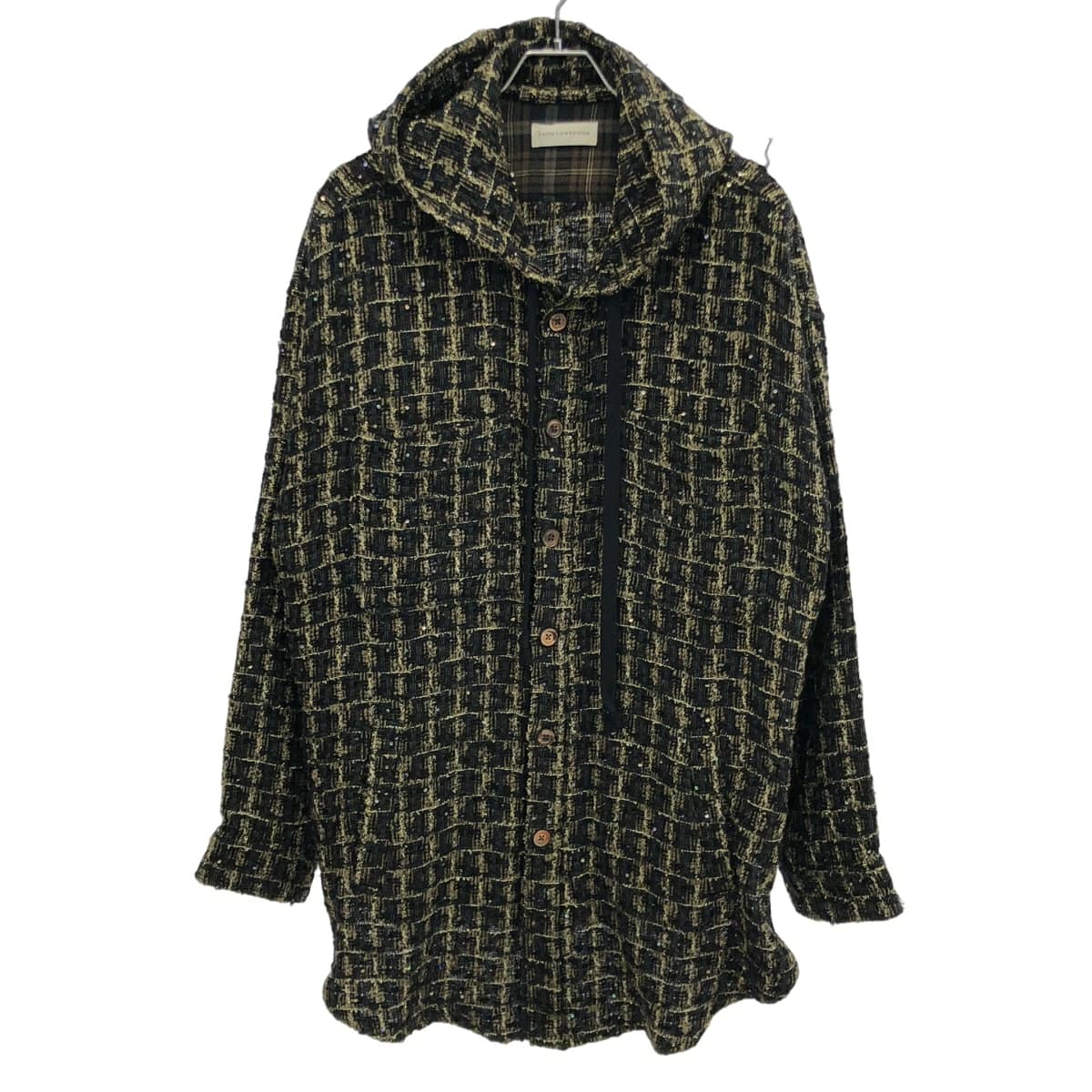 FAITH CONNEXION フェイスコネクション 18AW ツイードフーデッドシャツ