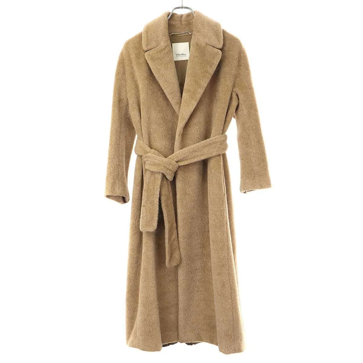 MAXMARA エス マックスマーラ アルパカウールベルテッドコート