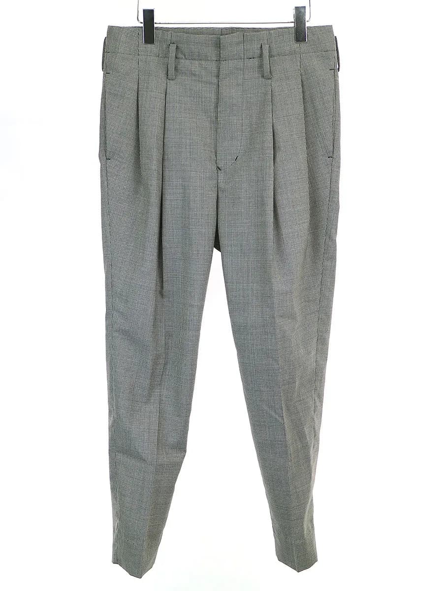 MAISON EUREKA メゾンエウレカ 125 DADDYS SLACKS ハウンドトゥース柄スラックスパンツ