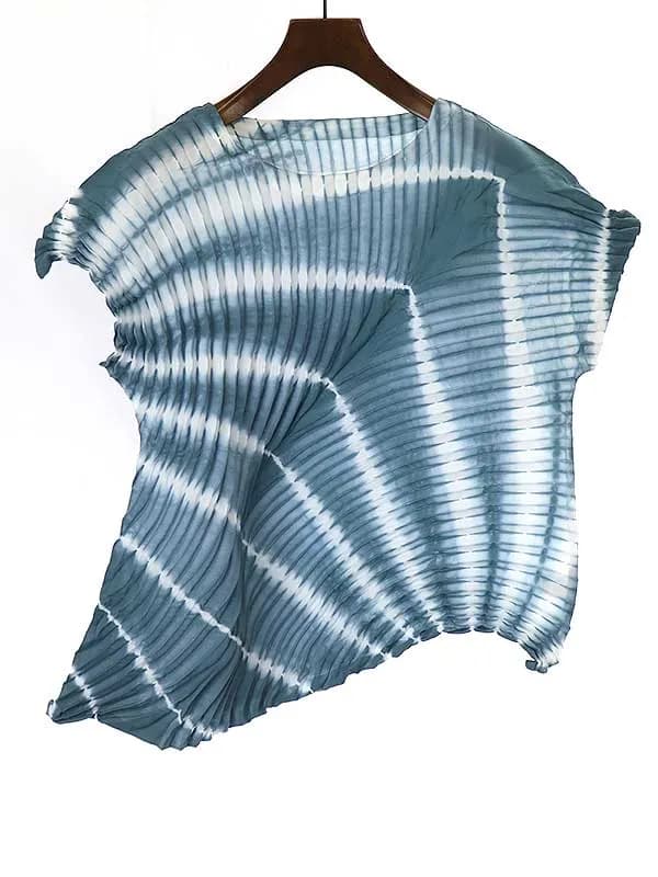 ISSEY MIYAKE イッセイミヤケ 22SS アシンメトリー スクイーズプリーツ トップス