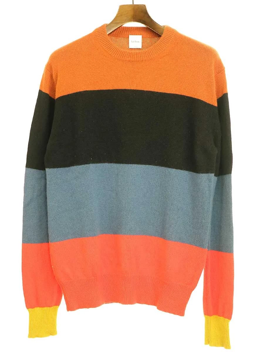 Paul Smith ポールスミス 19AW マルチボーダーカシミヤニットセーター