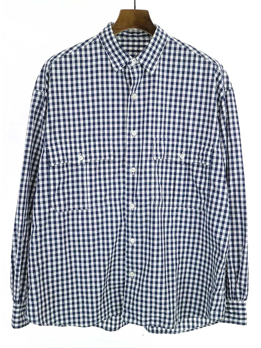 Porter Classic ポータークラシック ROLL UP GINGHAM CHECK SHIRT ロールアップギンガムチェックシャツ