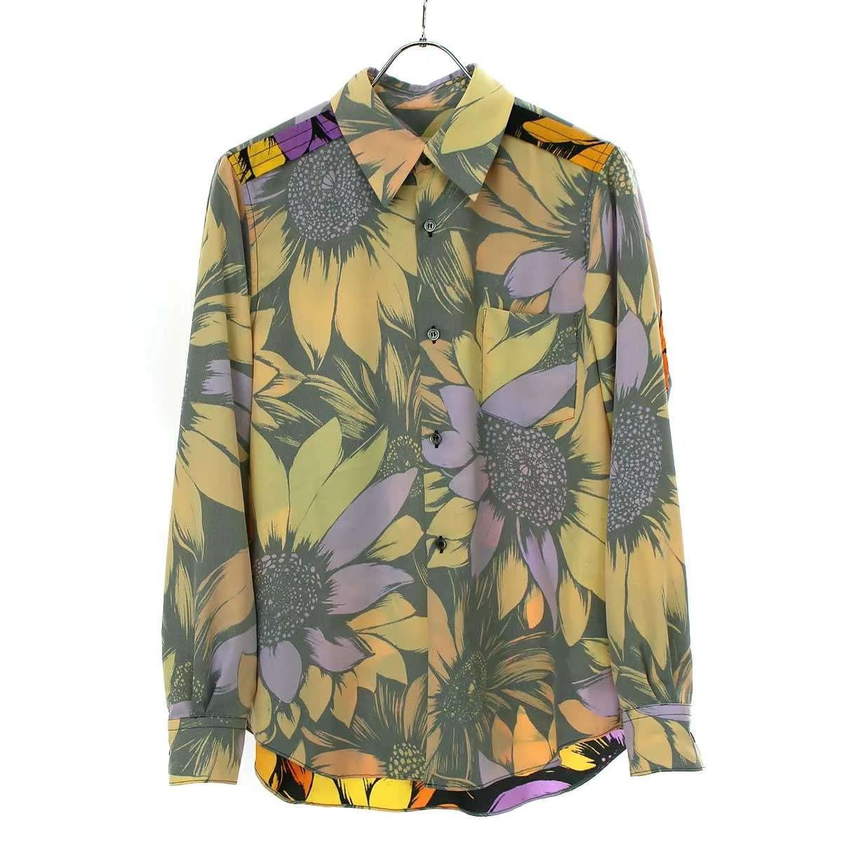 COMME des GARCONS コムデギャルソン 24SS ボタニカルポリエステルシャツ