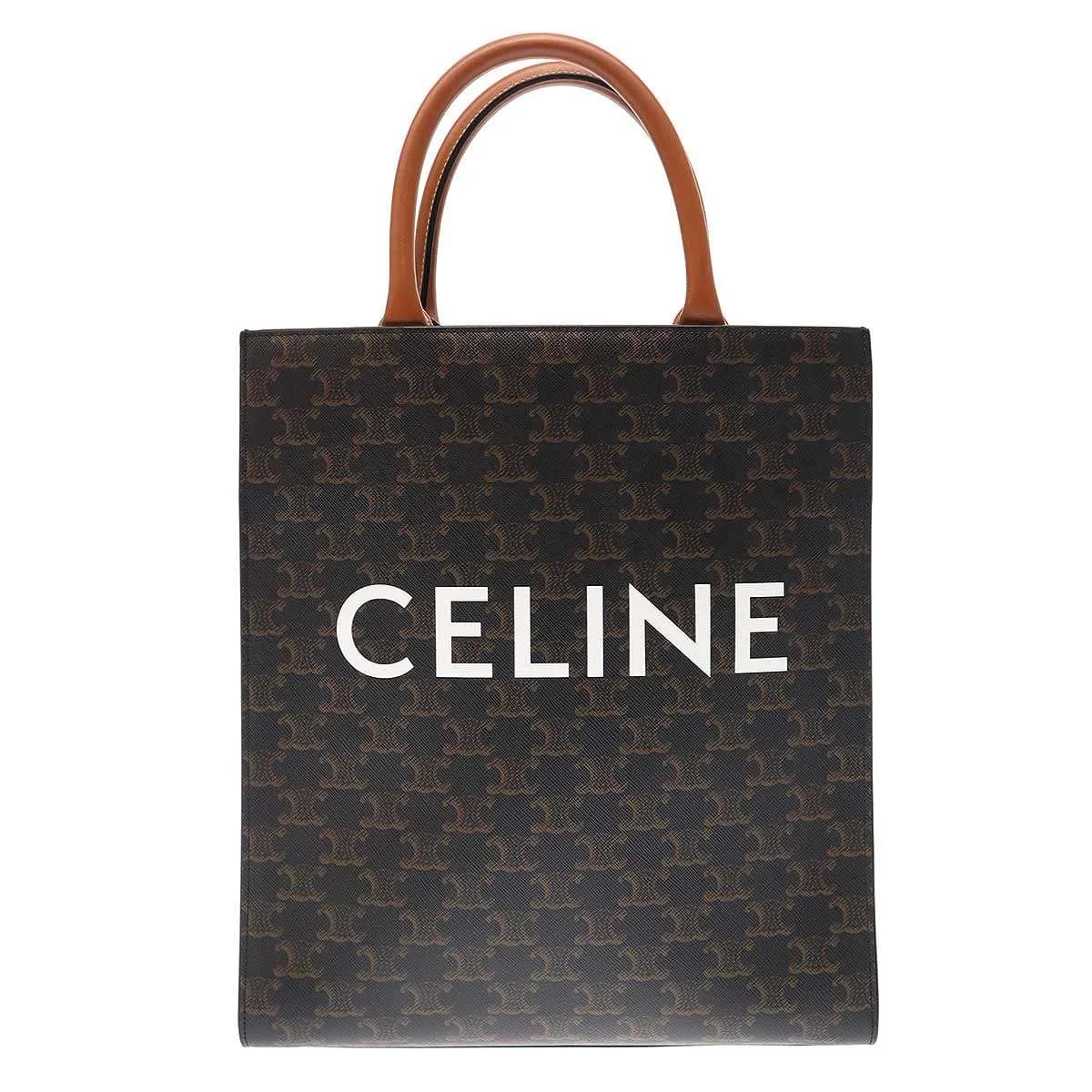 CELINE セリーヌ トリオンフ キャンバス スモール バーティカル カバ トートバッグ