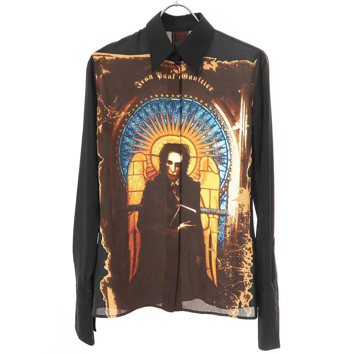 Jean Paul GAULTIER ジャン ポール ゴルチェ クラシック 1998SS MARILYN MANSON フライフロントシャツブラウス