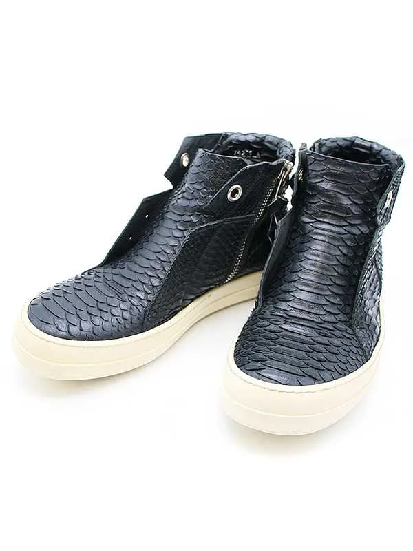 Rick Owens リックオウエンス 15SS ISLAND DUNK パイソンレザーアイランドダンクスニーカー