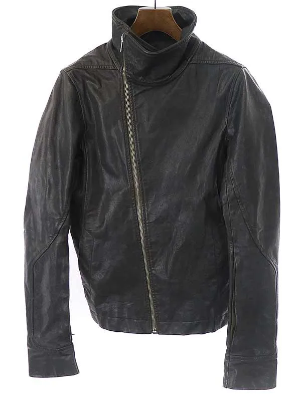 Rick Owens リックオウエンス 09AW BAUHAUS ハイネックカーフレザージャケット RU 4768