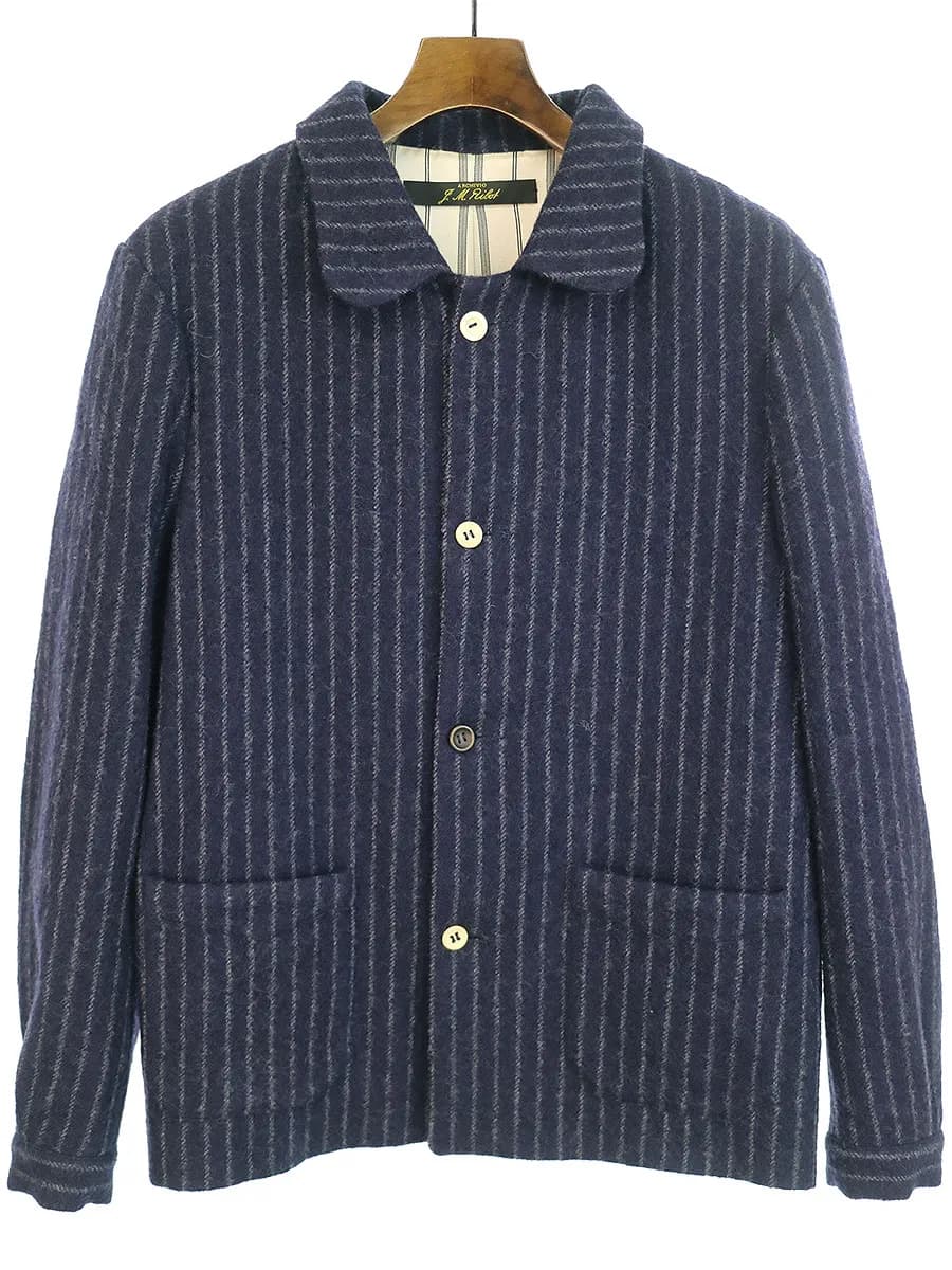 ARCHIVIO J.M.Ribot アルキビオ J.M. リボット ストライプウールワークジャケット