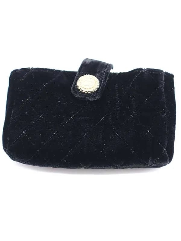 CHANEL シャネル 2010年 ベルベットマトラッセ ココポーチ 小銭入れ