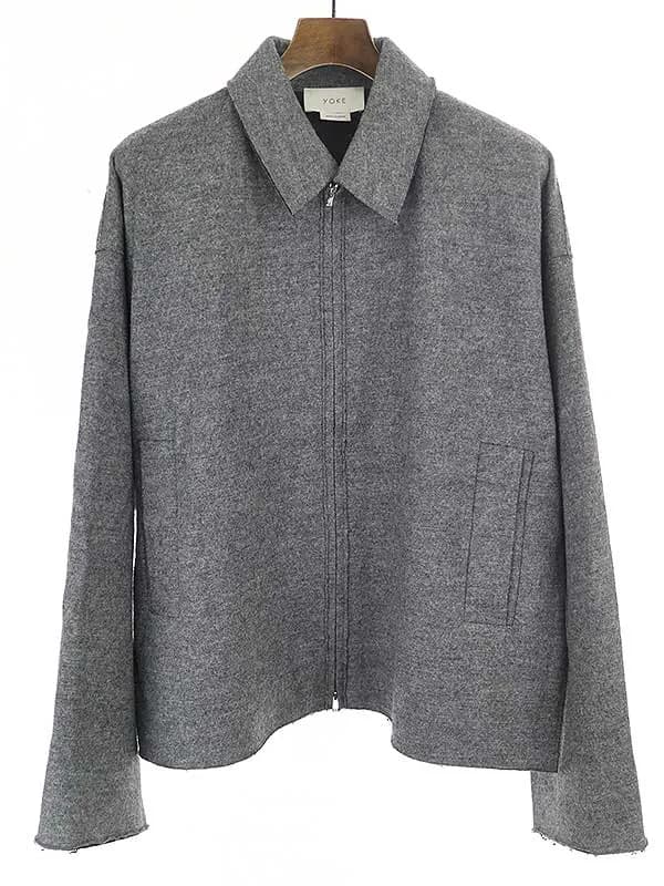 YOKE ヨーク 18AW SO JOHN別注 カットオフジップアップウールジャケット
