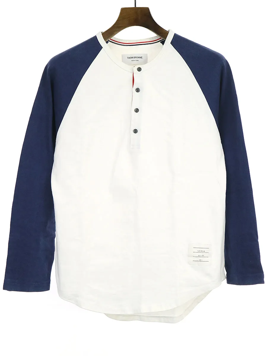 THOM BROWNE トムブラウン ヘンリーネック長袖カットソー