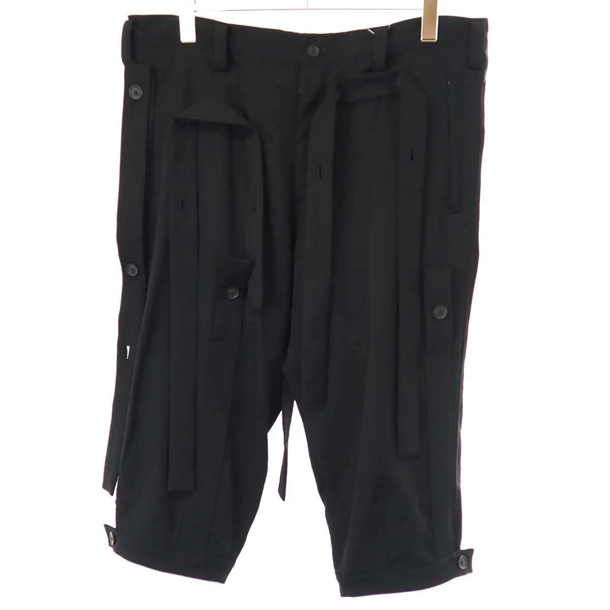 Yohji Yamamoto ヨウジヤマモト プールオム 20SS テープアレンジウールギャバジンパンツ