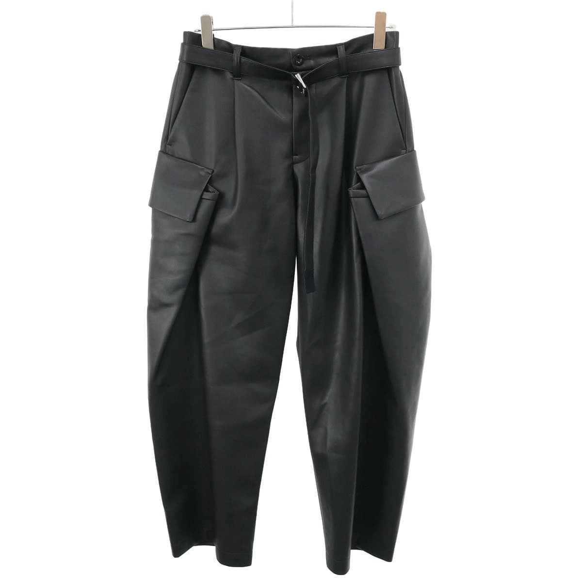 sacai サカイ 25AW Faux Leather Pants フェイクレザーパンツ 25-03750M
