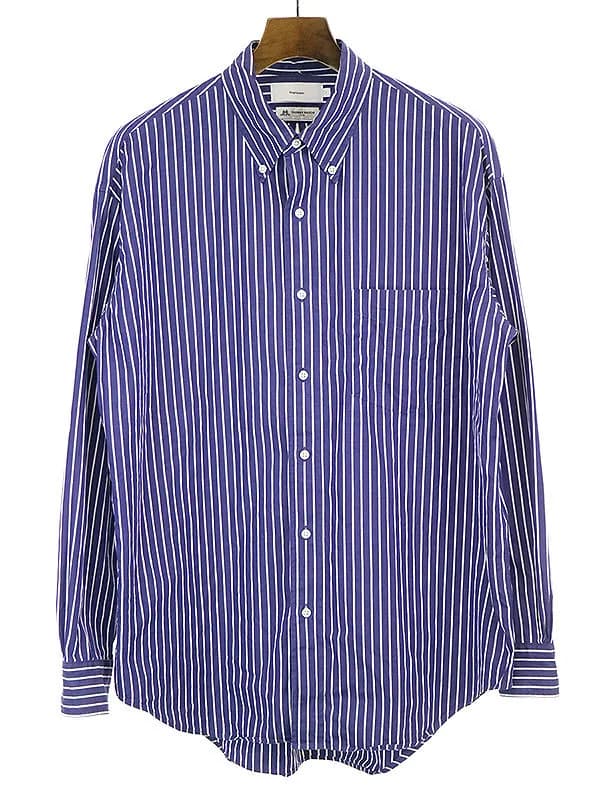 Graphpaper グラフペーパー 19SS THOMAS MASON L/S B.D BOX SHIRT ストライプシャツ