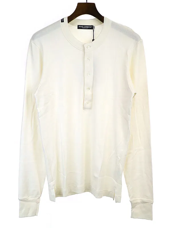 DOLCE&GABBANA ドルチェ&ガッバーナ ヘンリーネック長袖カットソー