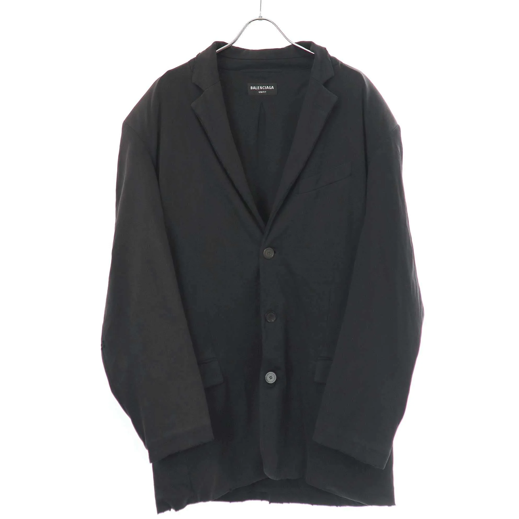 BALENCIAGA バレンシアガ 21AW Vintage Jersey Regular Jacket ヴィンテージ加工オーバーサイズジャージージャケット 662182 TAV04
