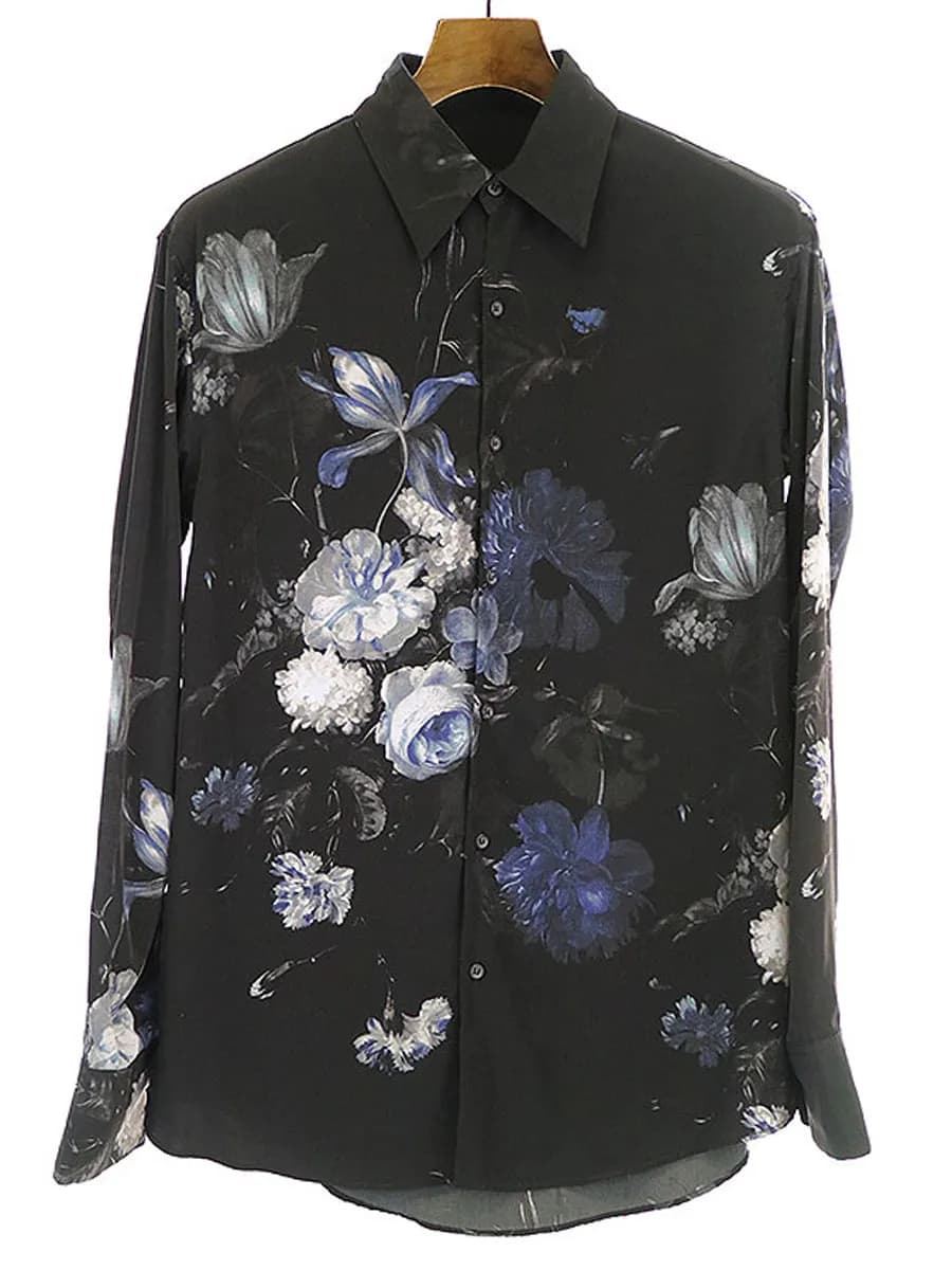 LAD MUSICIAN ラッドミュージシャン 18SS 花柄デシンシャツ