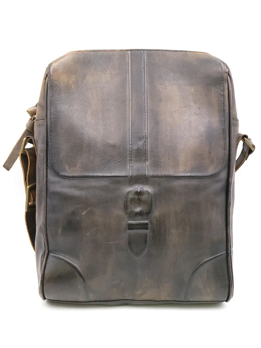 Maison MIHARA YASUHIRO ミハラヤスヒロ 炙り出しレザーショルダーバッグ