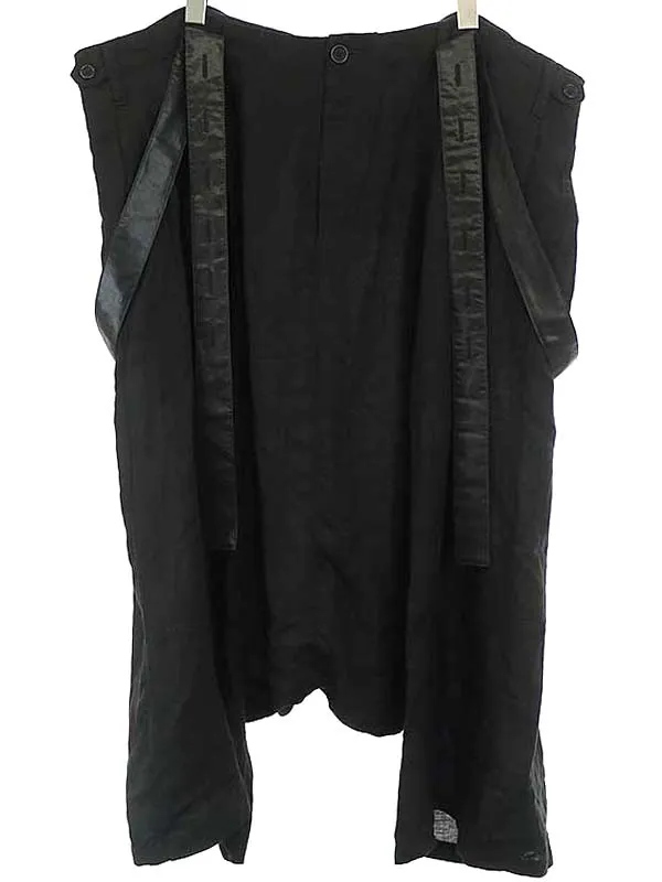 Yohji Yamamoto ヨウジヤマモト プールオム 16SS サスペンダーリネンパンツ