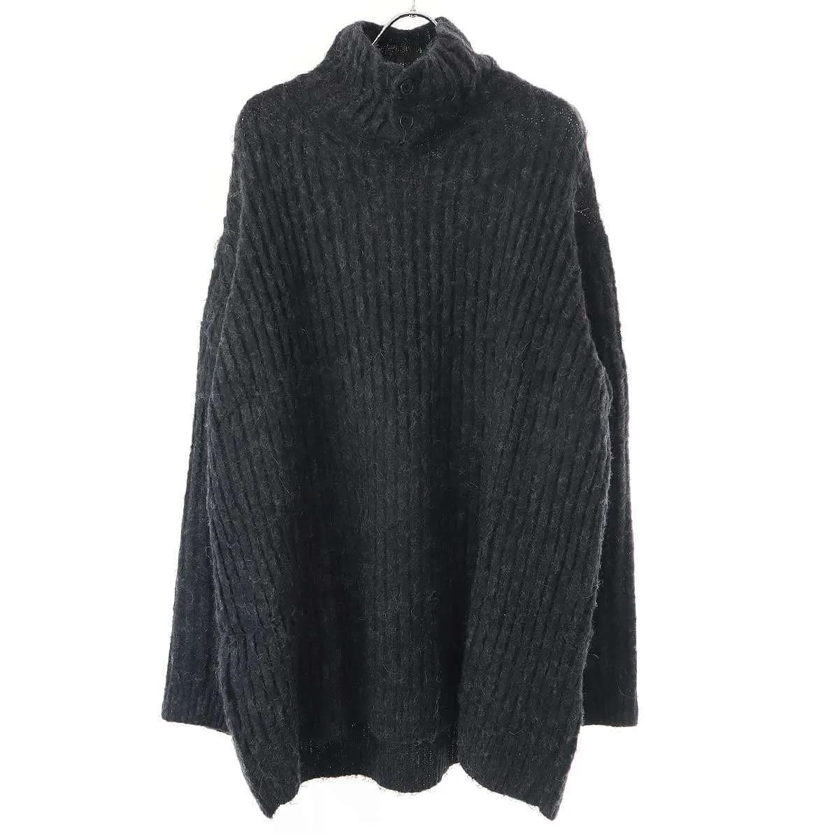 Yohji Yamamoto ヨウジヤマモト プールオム 18AW ハイネックアルパカニットセーター HV-K15-881