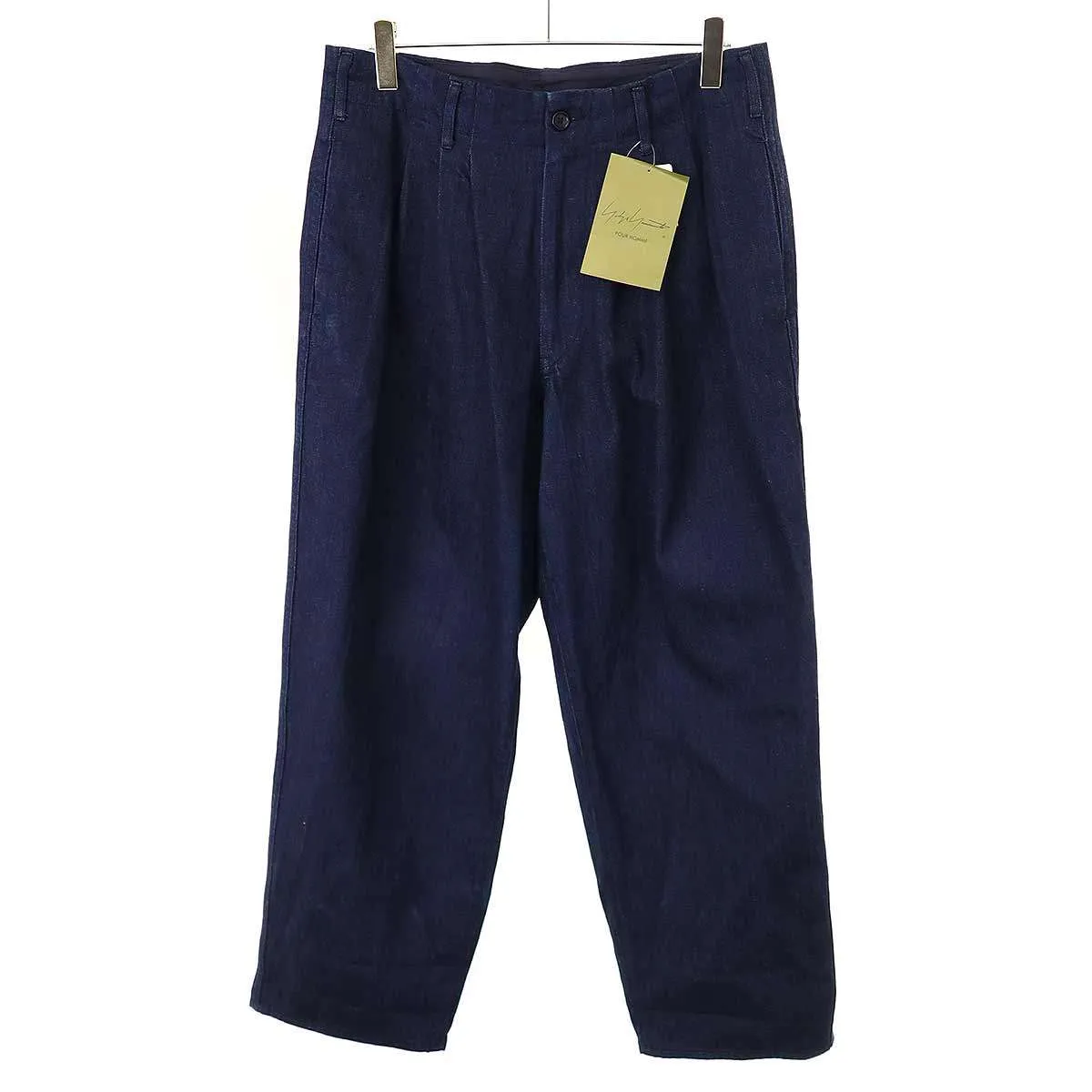 Yohji Yamamoto ヨウジヤマモト プールオム 23AW ワイドレッグデニムパンツ