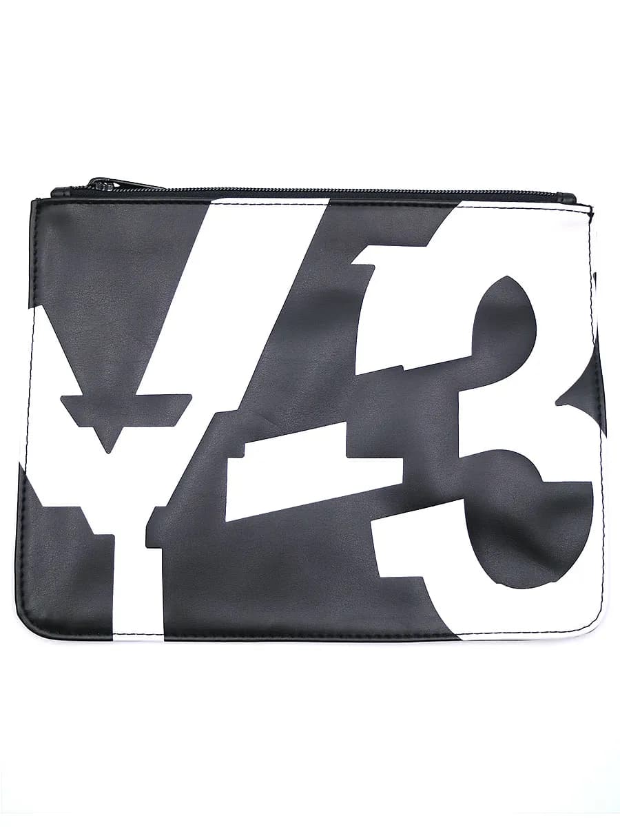 Y-3 Y-3 GIFT POUCH ロゴデザインレザーポーチ