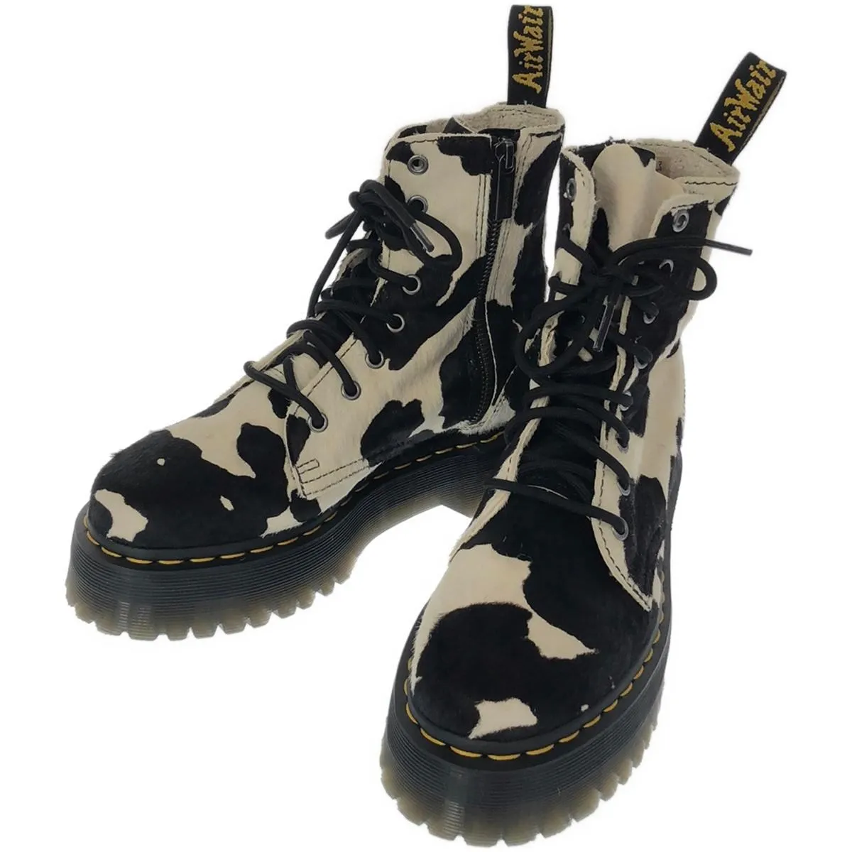 Dr.Martens ドクターマーチン HAIR ON JADON COW PRINT ハラコレースアップブーツ