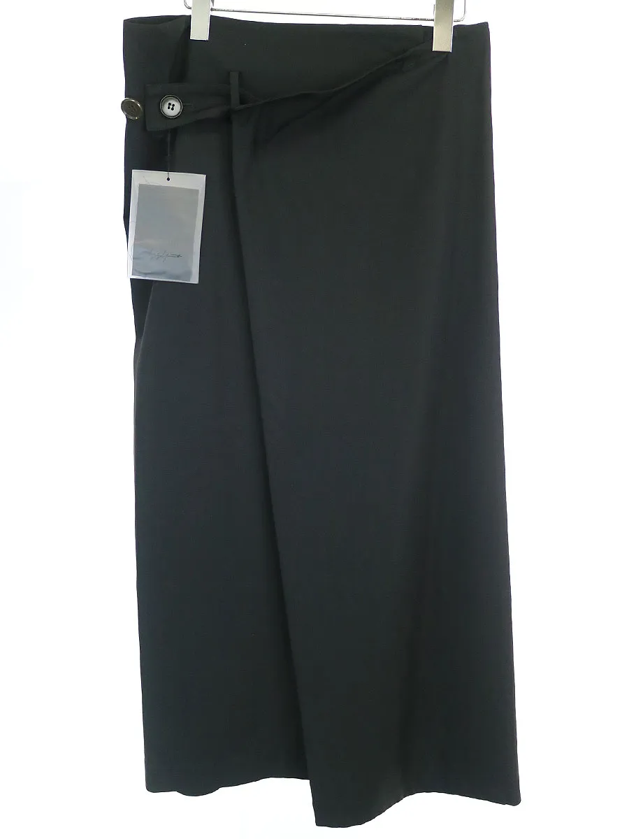 Yohji Yamamoto ヨウジヤマモト ファム 04SS ウールギャバジンロングスカート