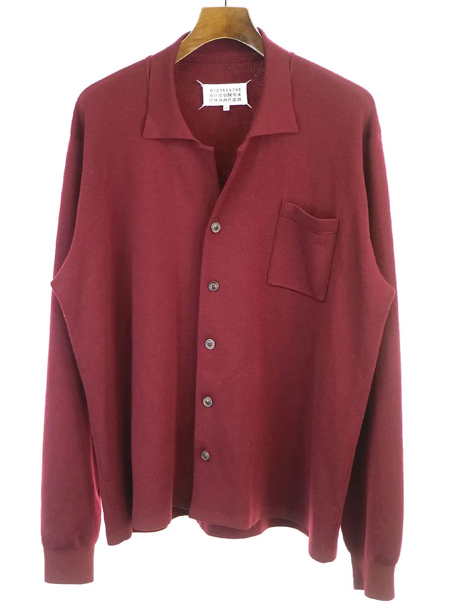 Maison Margiela メゾン マルタン マルジェラ14 19AW KNIT CARDI JACKET ニットカーディガンジャケット