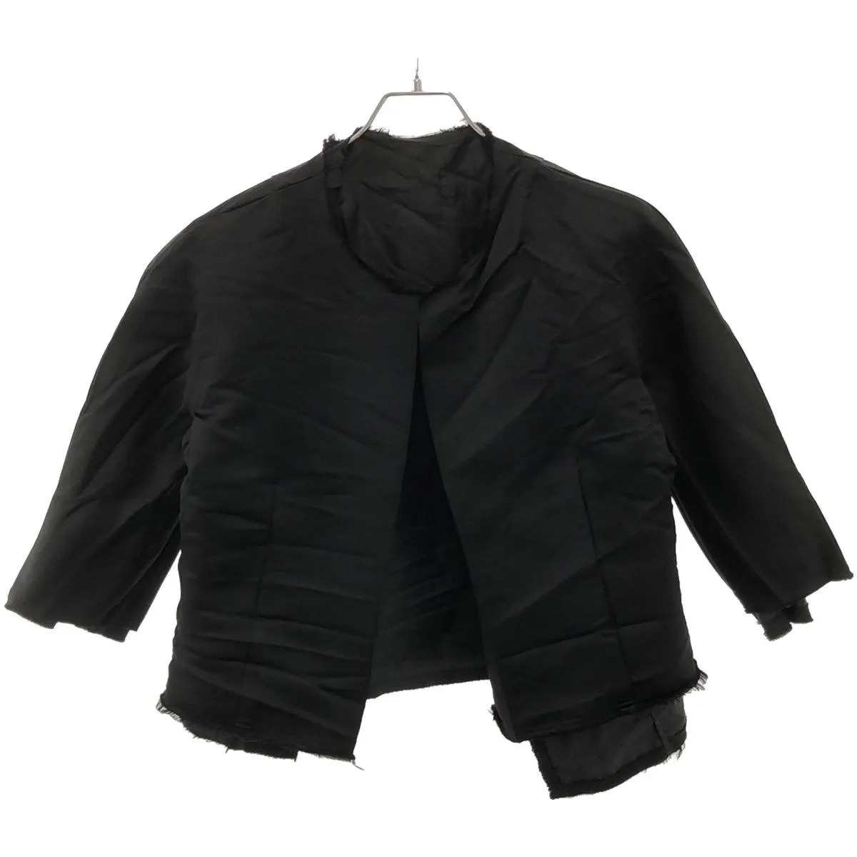 COMME des GARCONS コムデギャルソン 21SS ポリエステルサテンカットオフギャザージャケット