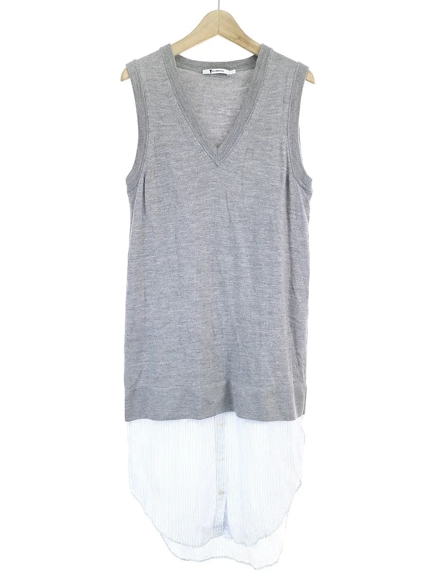 ALEXANDER WANG ティー バイ アレキサンダーワン ドッキングVネックニットワンピース