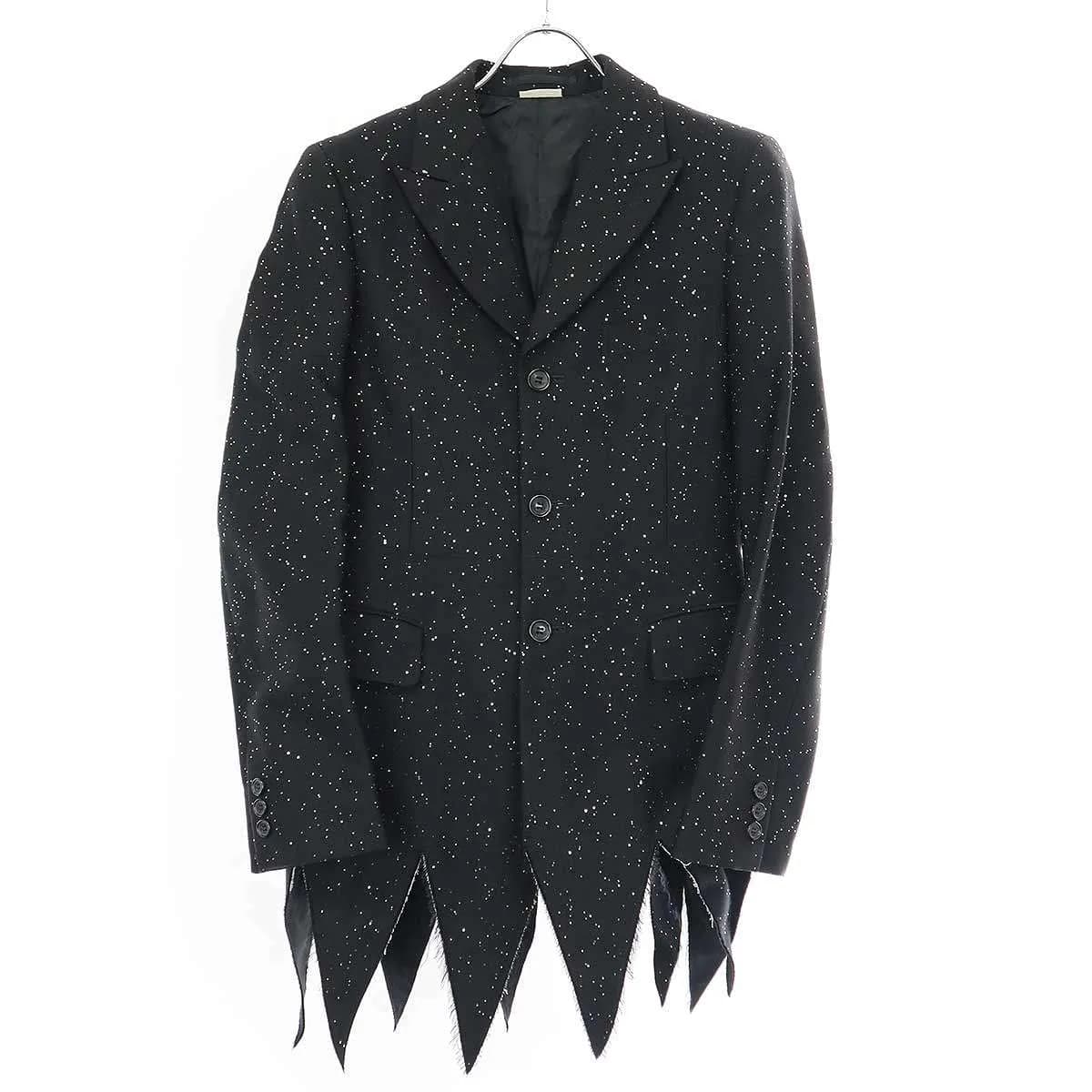 COMME des GARCONS コム デギャルソンオムプリュス 23SS スパンコール装飾カッティング3Bロングジャケット