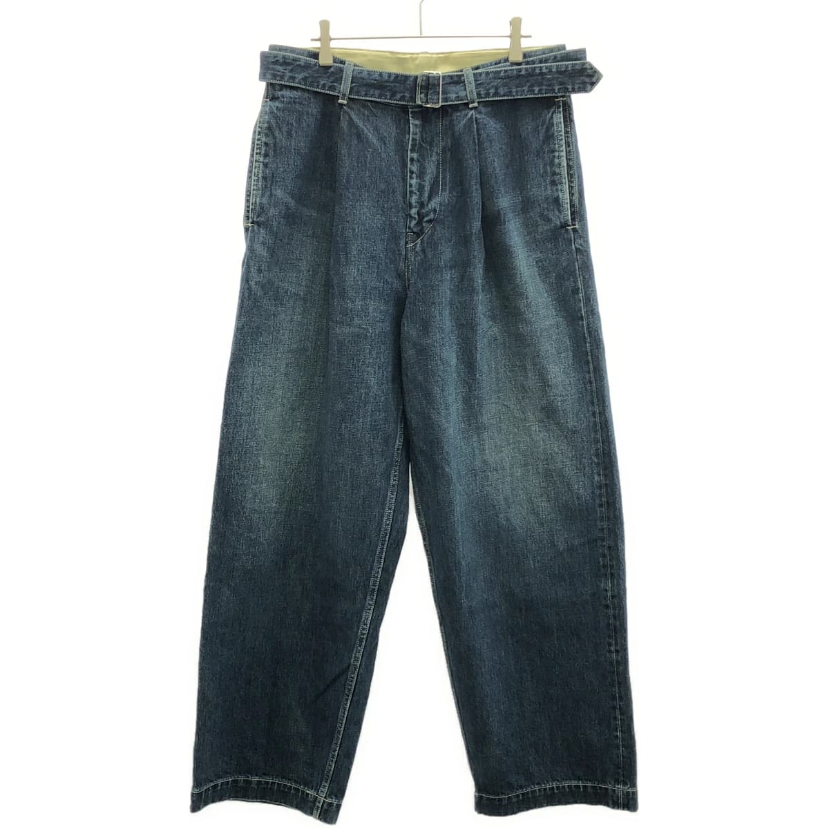 Graphpaper グラフペーパー 25SS Selvage Denim Belted Pants ベルテッドデニムパンツ GU251-40192DB