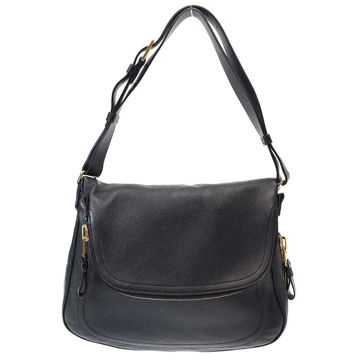 TOM FORD トム フォード ビッグジップワンショルダーレザーバッグ
