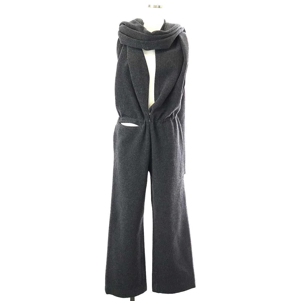Yohji Yamamoto ヨウジヤマモト ファム 2004AW ストールドッキング ウールメルトンパンツ FJ-P19-123