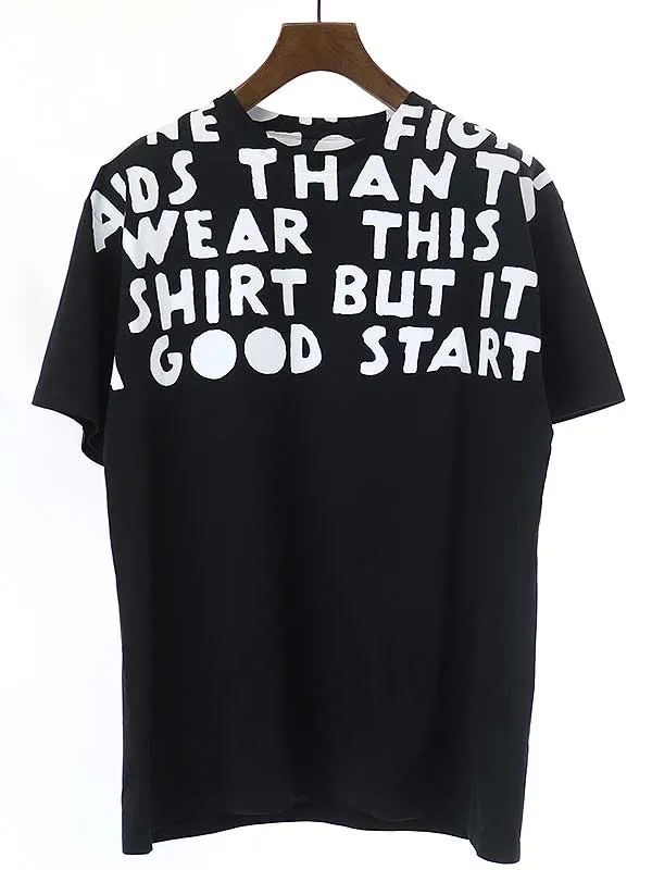 Maison Margiela メゾンマルタンマルジェラ10 21AW オーバーサイズエイズプリントTシャツ