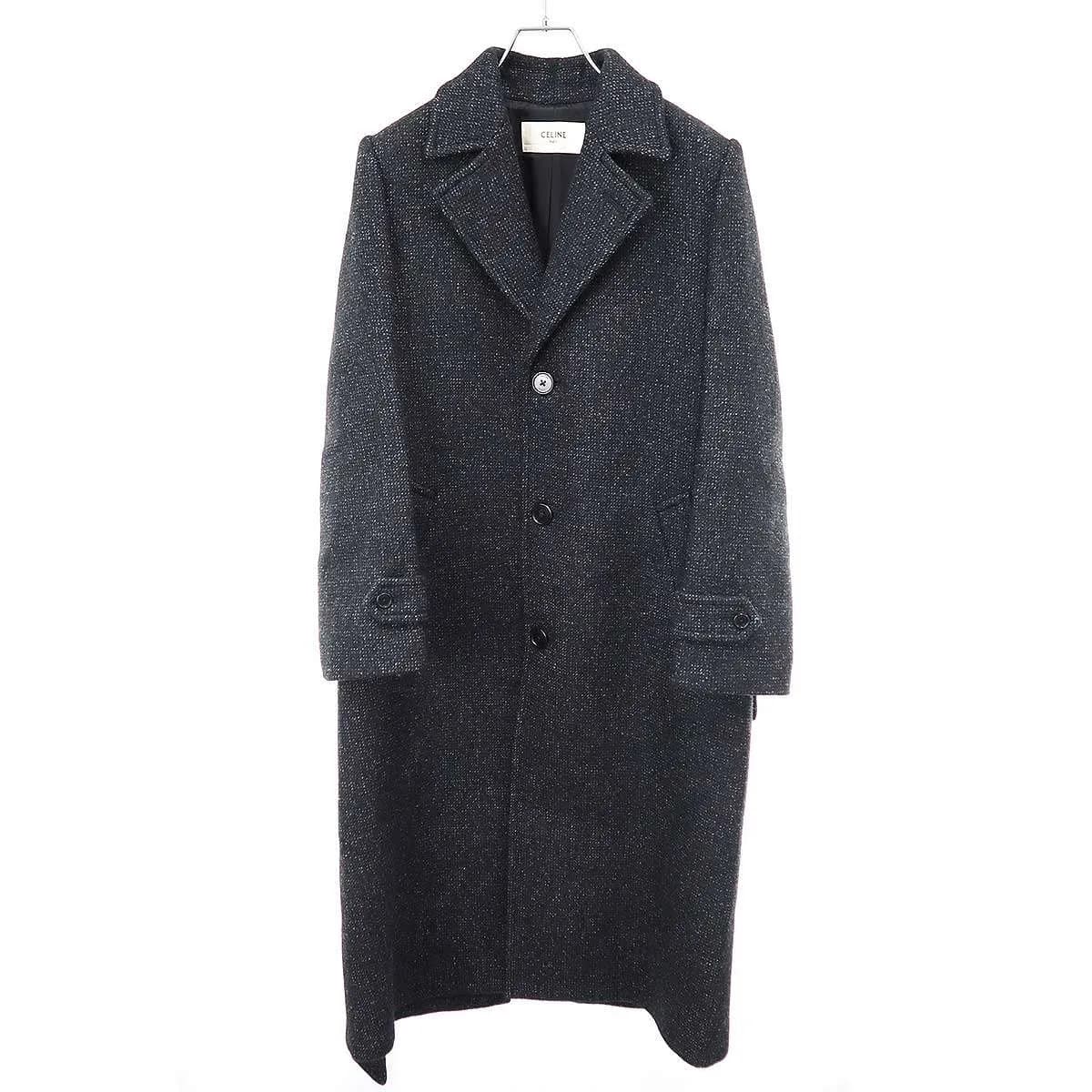 CELINE セリーヌ ベルテッドウールチェスターコート 2M216511F