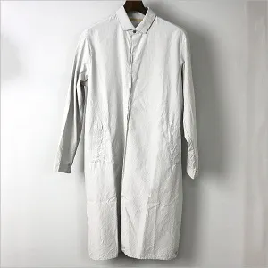 AUGUSTE-PRESENTATION AUGUSTE-PRESENTATION 16SS 比翼レギュラーカラーロングシャツ グレー