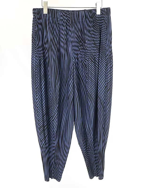 ISSEY MIYAKE オム プリッセ イッセイ ミヤケ 22SS BODY FLOW 総柄プリーツパンツ