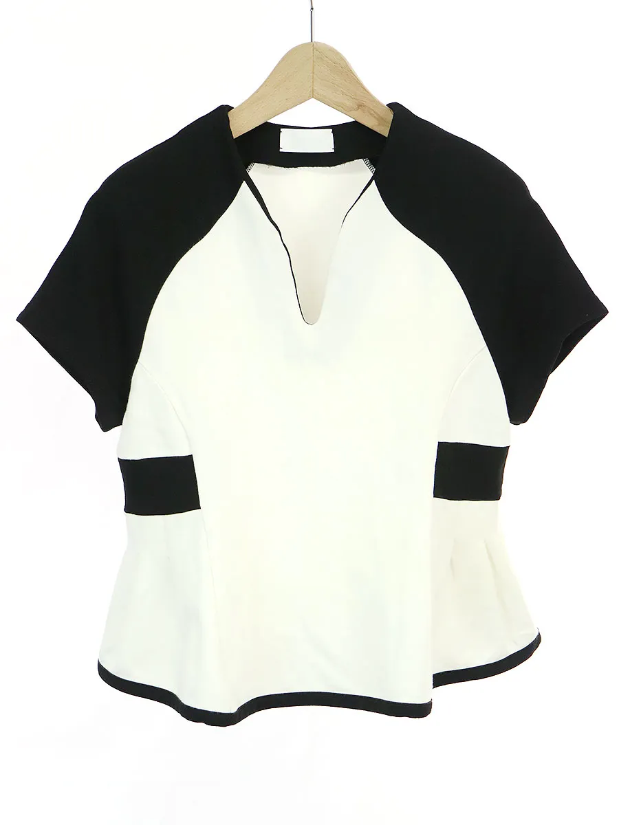 Mame Kurogouchi マメ 13SS バイカラーカットソー