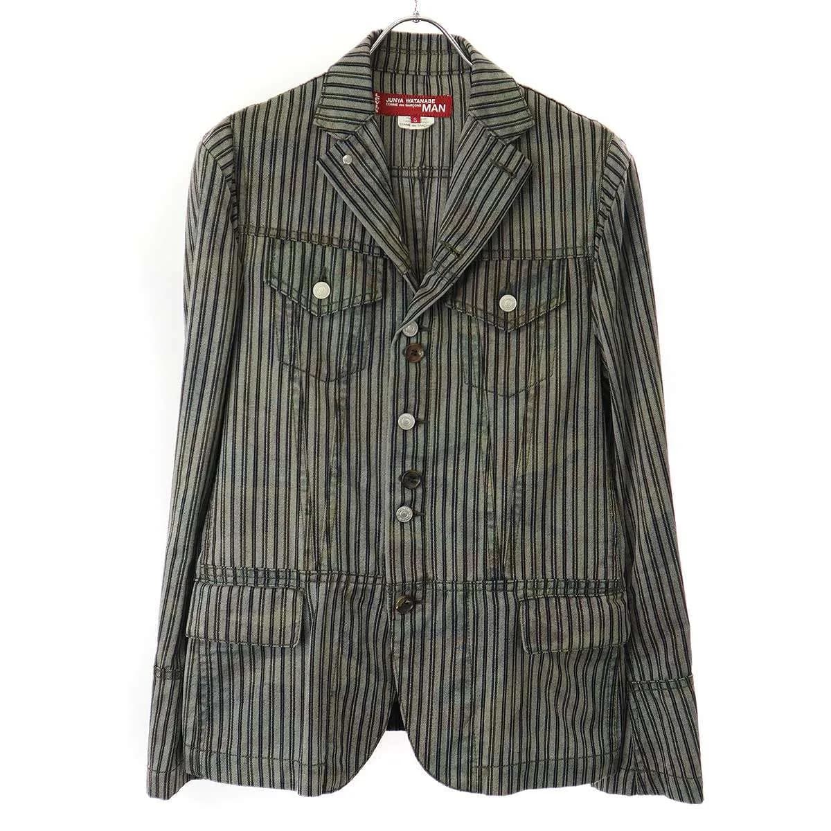 JUNYA WATANABE ジュンヤワタナベ コムデギャルソンマン×リーバイス 06AW カモフラストライプ ウールジャケット