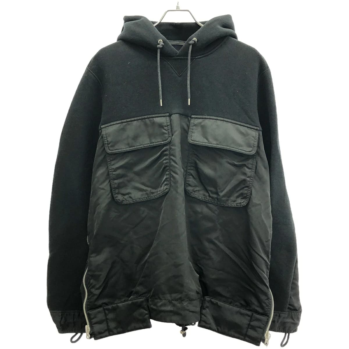 sacai サカイ 18AW Sponge Sweat Hoodie スポンジスウェットパーカー 18-01837M