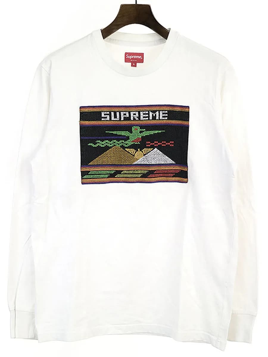 Supreme シュプリーム 19SS Needlepoint Patch L/S Top ロングスリーブカットソー
