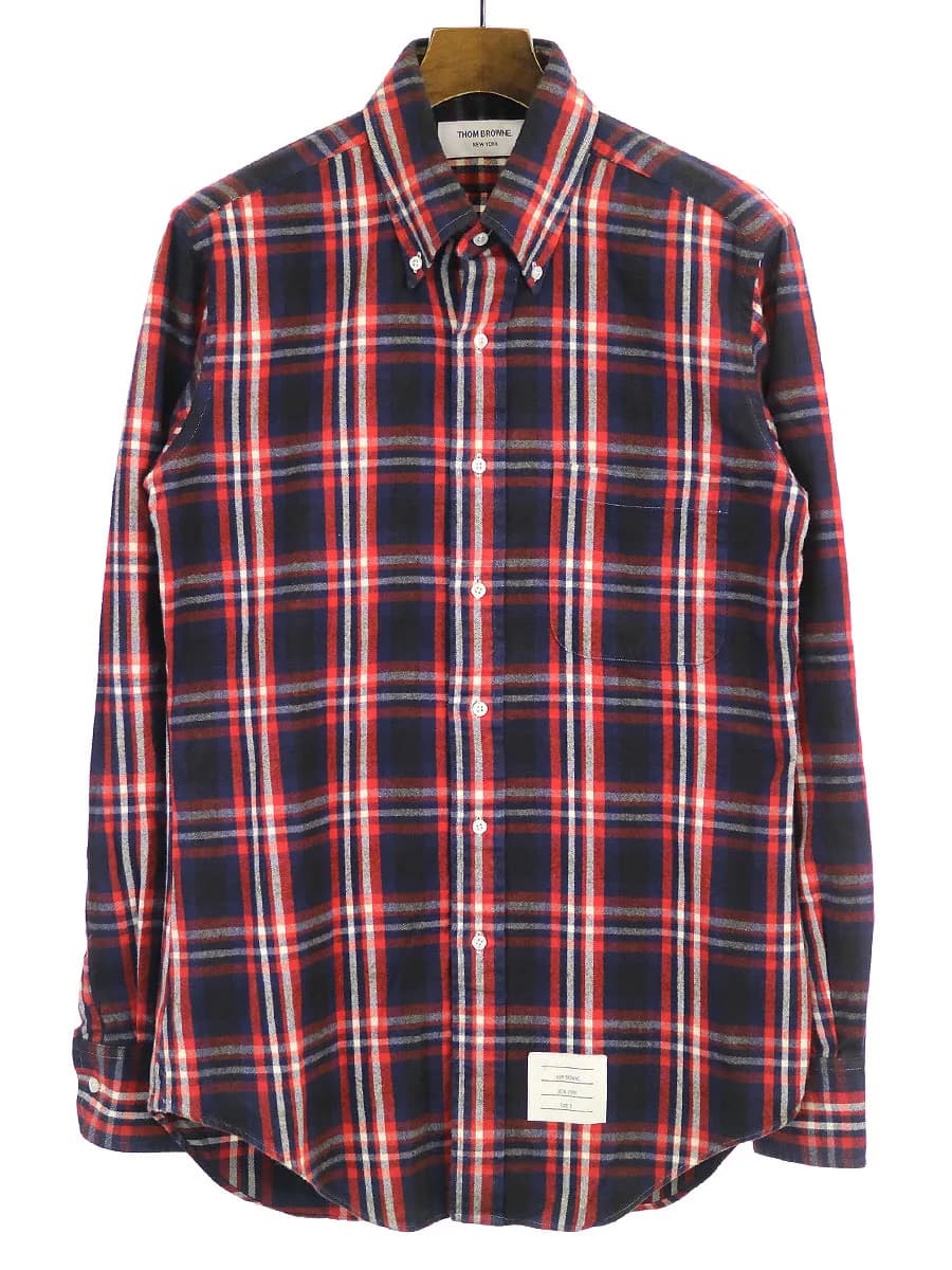 THOM BROWNE トムブラウン 11AW チェック柄ネルシャツ