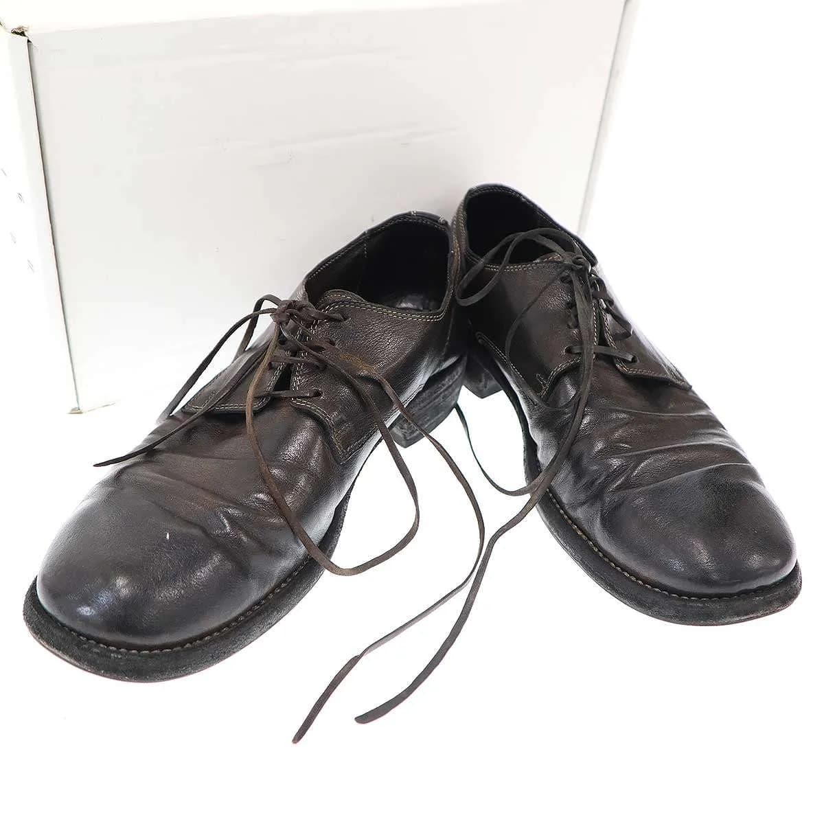 GUIDI グイディ レザーダービーシューズ