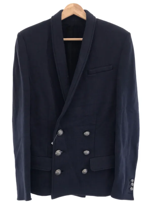 BALMAIN HOMME バルマン オム 14SS メタルボタン スウェットショールカラージャケット