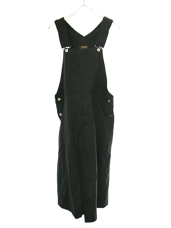 COMME des GARCONS ブラック コムデギャルソン 21AW Unisex J-Skirt 製品染めアシンメトリージャンパースカート