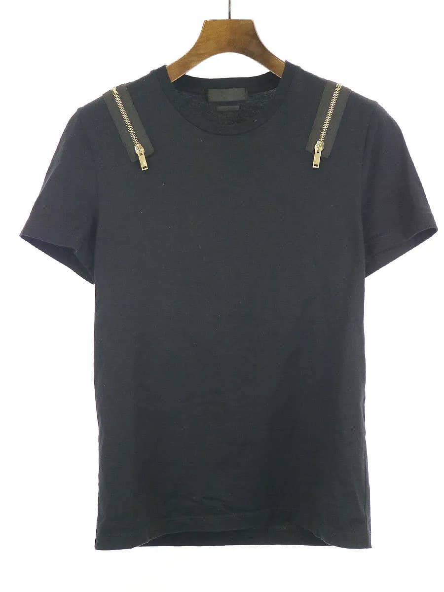 ALEXANDER McQUEEN アレキサンダーマックイーン 14AW ショルダージップデザインTシャツ