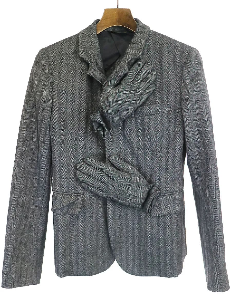 COMME des GARCONS コムデギャルソン 07AW ストレッチウール手袋ジャケット